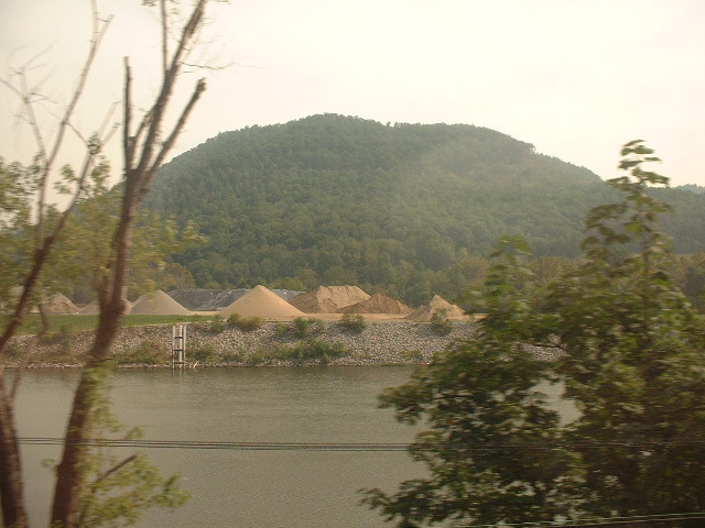 Coal and dirt piles